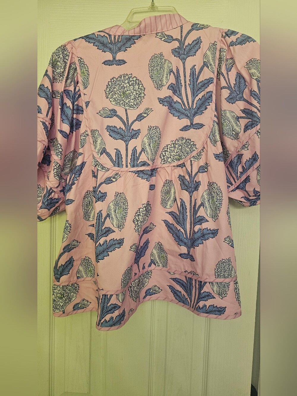 Cicy Bell Boho Floral Puff Sleeve Blouse Size Small - Picture 10 of 11